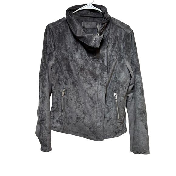 BlankNYC Ultra Suede Pewter Tailored Jacket Size Medium - Picture 1 of 8